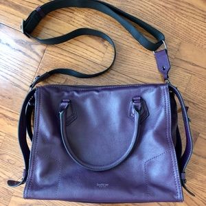 Botkier MOTO LARGE SATCHEL Purse in Winter Purple